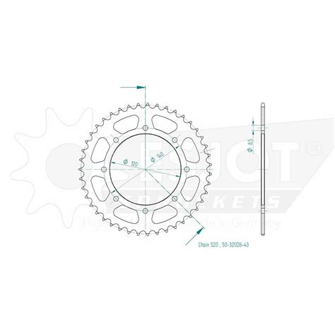 Sprocket Rear T Steel For Kawasaki Klr E