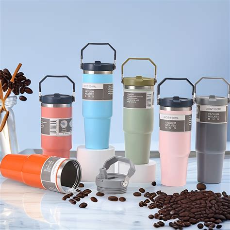 Ml Stainless Steel Handheld Thermos Insulated Vacuum Tumbler Hot Or Cold Mugater Bottle