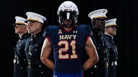 LOOK: Navy, Air Force football teams reveal military-themed uniforms ...