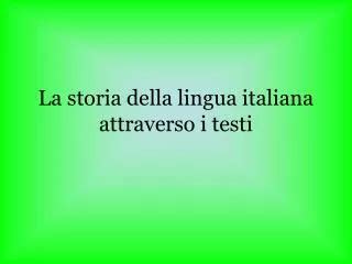 PPT Le Origini Della Lingua Italiana PowerPoint Presentation Free