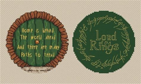 Lord Of The Rings Hobbit Hole Cross Stitch Pattern Cross Stitch