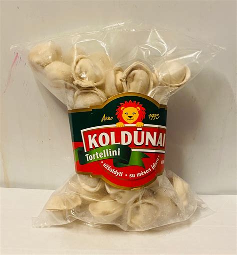 Koldunai Frozen Tortellini Dumplings With Meat Filling