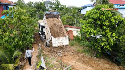 Great Starting New Small Project In Village By Mini Dozer Pushing Dirt