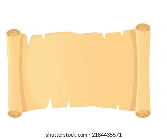 Vintage Scroll Illustration Image Papyrus Paper Stock Vector Royalty