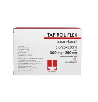 Tafirol Flex 300Mg 250Mg Con 30 Tabletas