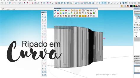 Como Fazer Ripado Em Curva No Sketchup Plugin Jhs Youtube