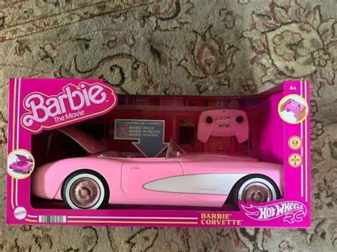 Barbie The Movie Hot Wheels Rc Barbie Corvette Remote Control Car Brand New