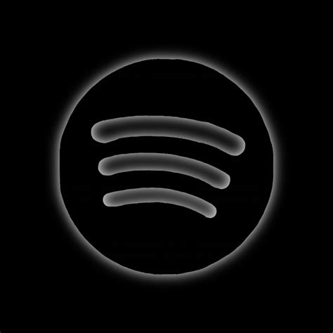 Spotify icon in the color neon black Black Wallpaper Iphone Dark, Dark ...