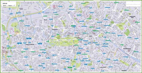 Berlin Maps Top Tourist Attractions Free Printable City Street Map