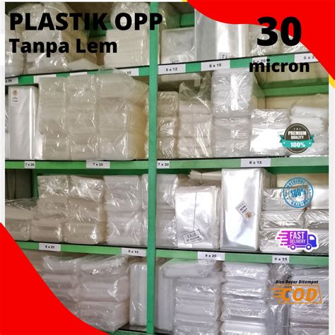 Jual Gr Plastik Opp Kaca Bening Tanpa Lem Tebal Micron Untuk