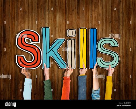 Skills Word Concepts Isolated On Background Stock Photo Alamy