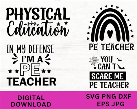 Pe Teacher Svg Teacher Appreciation Teacher Svg Pe Teacher Svg