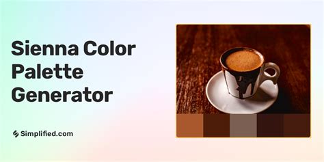 Generate sienna color palette in seconds