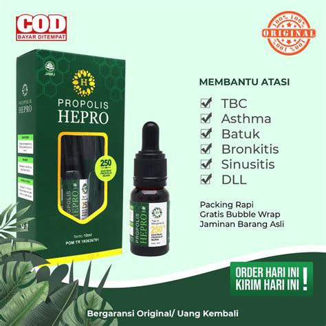 Jual ORIGINAL GROSIR Propolis Hepro 100 Asli Untuk Bronkitis TBC