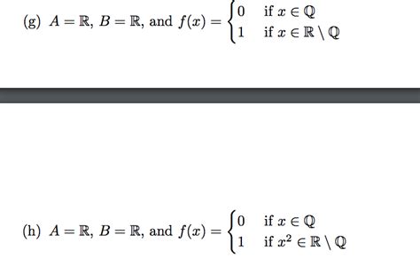 Solved Consider The Following Relations Defined From A To B Chegg