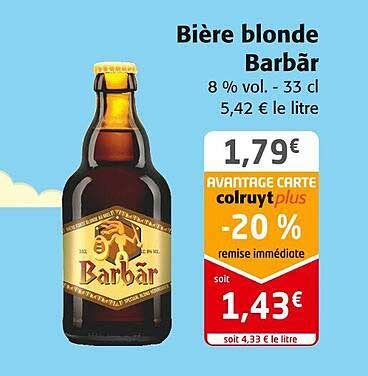 Promo Bi Re Blonde Barb R Chez Colruyt Icatalogue Fr