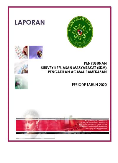 LAPORAN PENYUSUNAN SURVEY KEPUASAN MASYARAKAT SKM PENGADILAN AGAMA