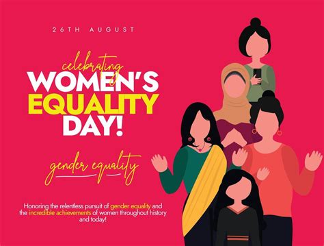 Womens Equality Day Banner Social Media Post Poster Design 26th