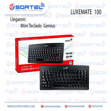 Teclado Genius Luxemate 100 Black Usb Mini En Ventanilla