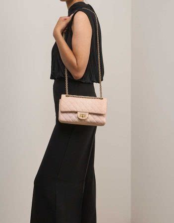 Chanel 2 55 Suede Nude Size 226 SACLÀB