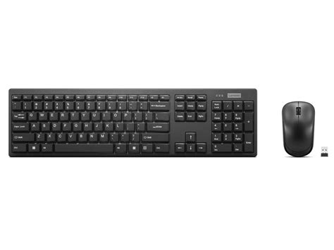 Lenovo 100 Wireless Keyboard and Mouse Combo – Cordless Set with Spill ...