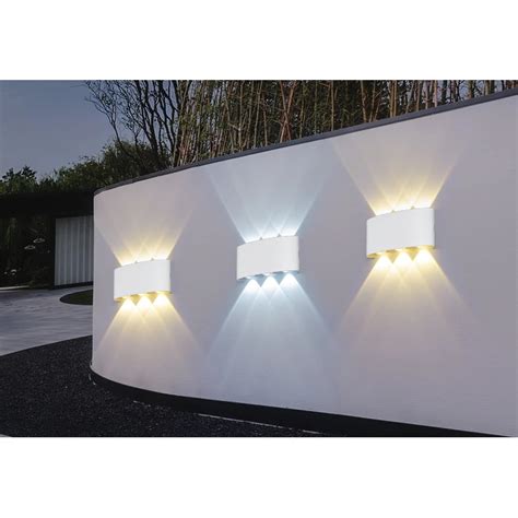 Aplica Led W Perete Exterior Lumina Rece Alb Ip Emag Ro