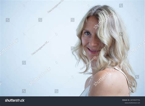 Portrait Beautiful Mature Blonde Woman Stock Photo 2474537731 Shutterstock