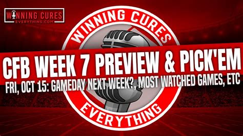 10 15 College Football Week 7 Preview Spread Picks Where Is Gameday