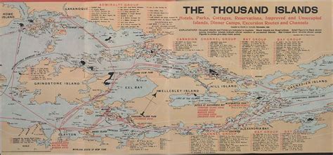 touring map   thousand islands thousand islands island