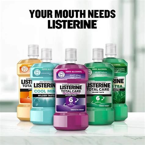 listerine mouthwash  alcohol mild mint  ml    price