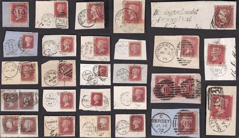 GB QV Penny Reds POSTMARKS On Piece Duplex Etc PRICED As SINGLES EBay