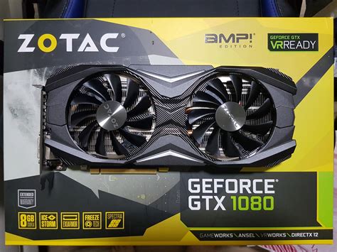 Zotac Geforce® Gtx 1080 Amp Edition Zotac Atelier Yuwaciaojp