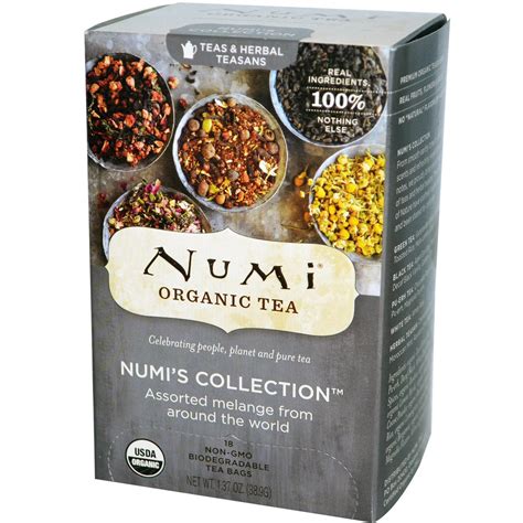 Numi Tea Organic Teas Herbal Teasans Numi S Collection Non Gmo