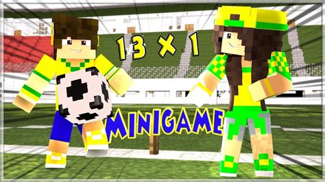 Melhor Mini Game De Futebol No Minecraft YouTube