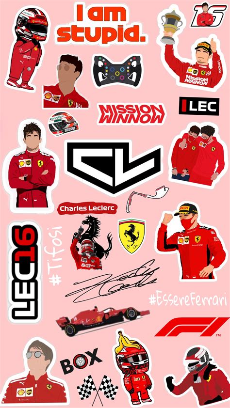 Ferrari F1 Marca Ferrari Scuderia Ferrari Logo Racing Stickers Cool Stickers Printable