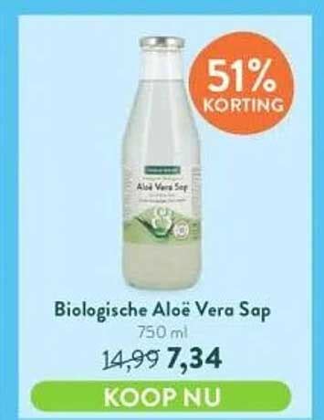 Holland Barrett Biologische Aloë Vera Sap 51 Korting Aanbieding bij