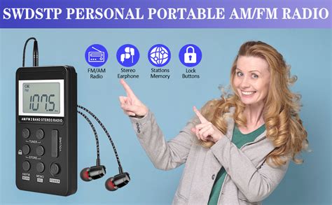 Swdstp Am Fm Personal Portable Radio Pocket Radio With Digital Tuning