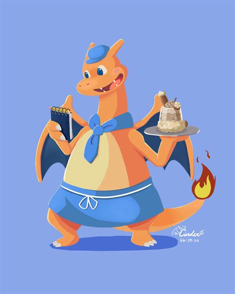 Pokemon Cafe Mix Charizard By Cinderchar On Deviantart