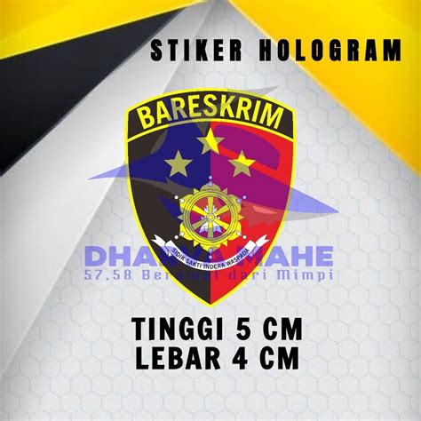 Jual Bareskrim Stiker Reskrim Stiker Badan Reserse Kriminal Stiker