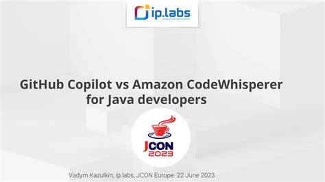 Github Copilot Vs Amazon Codewhisperer For Java Developers At Jcon