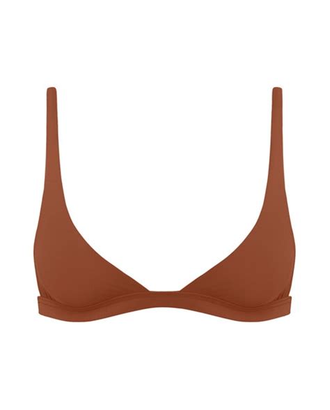 Brown Bralette Bikini Top Bralette Ark Swimwear