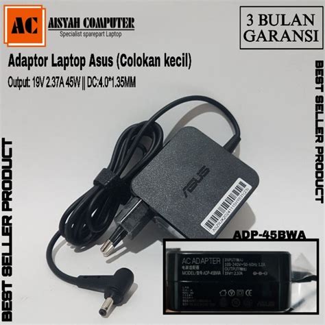 Jual Adaptor Charger Original For Laptop Asus X441u X441n X441m X441s X441b 19v 2 37a 45w