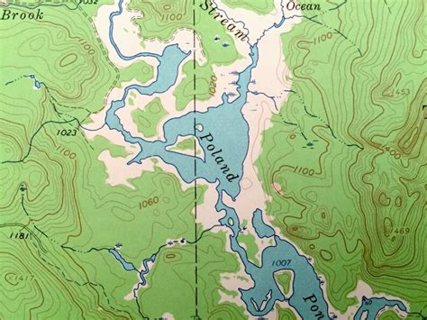 Antique Allagash Lake Maine 1961 US Geological Survey Etsy