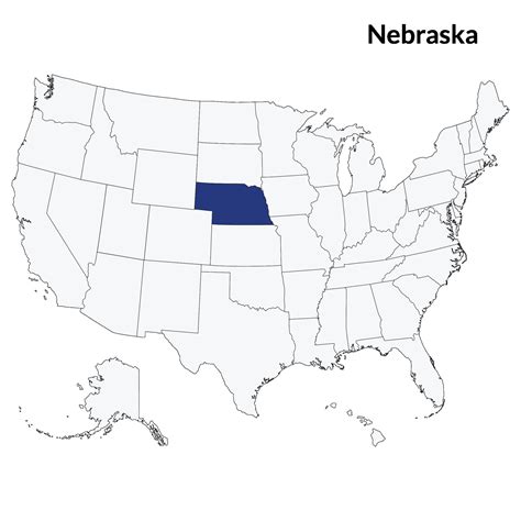 Map of Nebraska. Nebraska map. USA map 32160243 Vector Art at Vecteezy