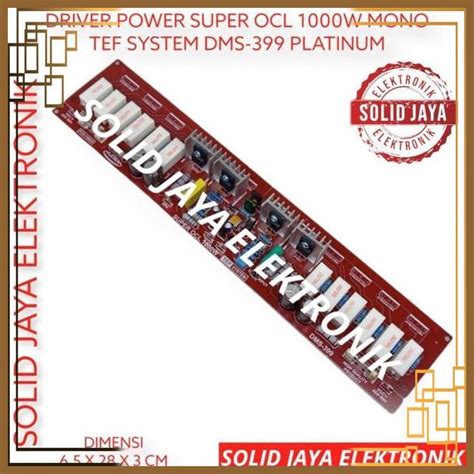 Jual KIT DRIVER POWER AMPLIFIER SUPER OCL SOCL 1000W MONO PLATINUM ASLI