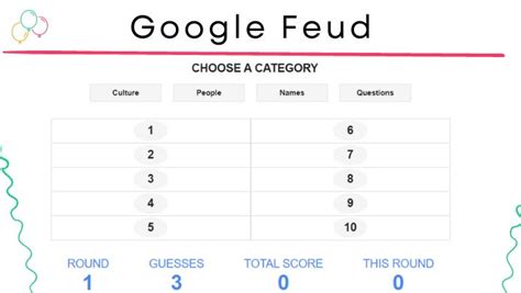 Google Feud - Play The Game Free Online