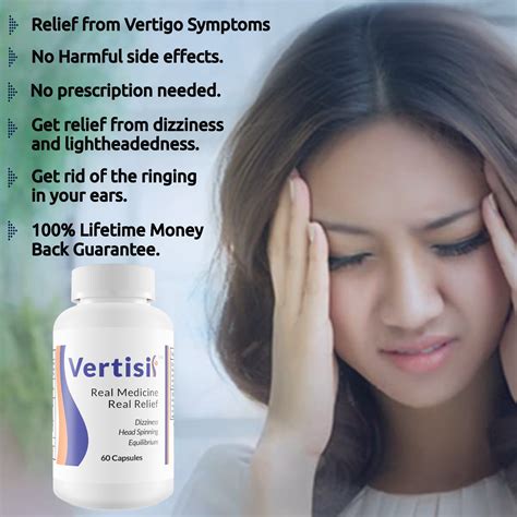Eradicate Vertigo With Vertisil Guaranteed, 60 capsules (Pack of 2) by