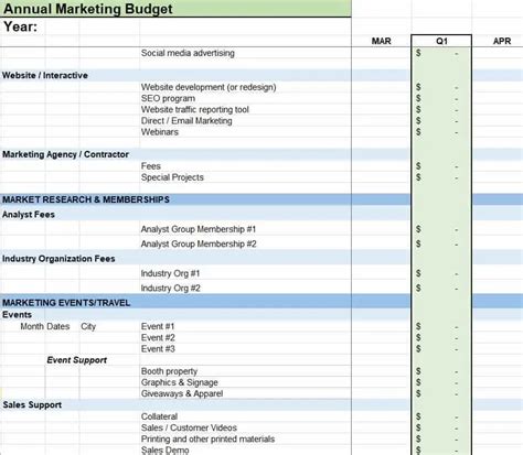 15 Practical Marketing Budget Excel Templates Excel Templates