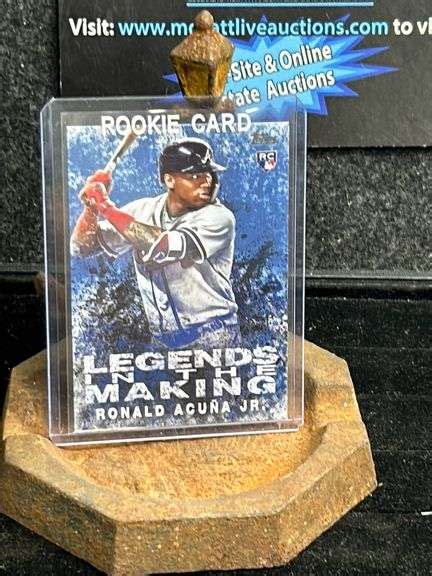 Ronald Acuna Jr Rookie card in toploader - McNatt Real Estate