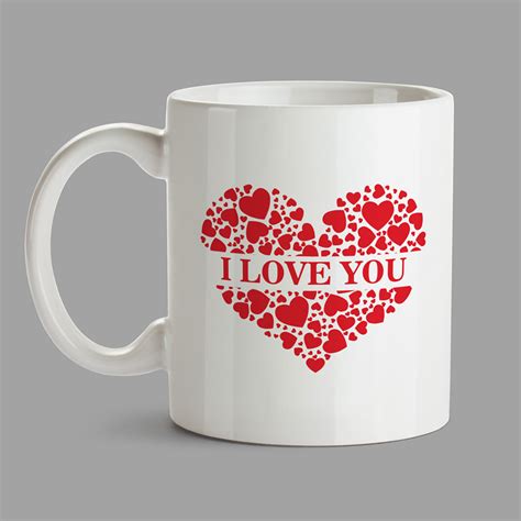 Personalised Mugs £590 I Love You Bespoke Ts